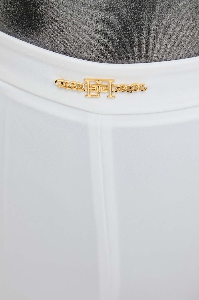 Elisabetta Franchi spodnie biały PA02341E2