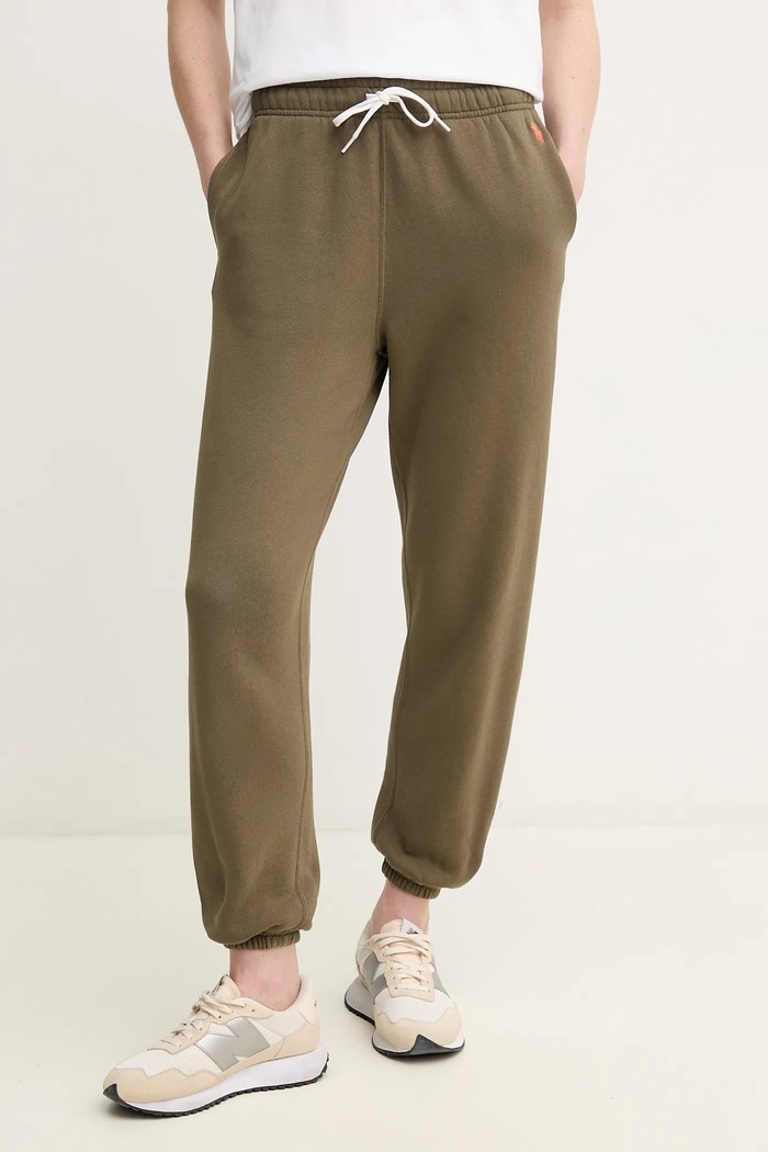 Παντελόνι φόρμας Polo Ralph Lauren πλεκτό ύφασμα πράσινο 211943009