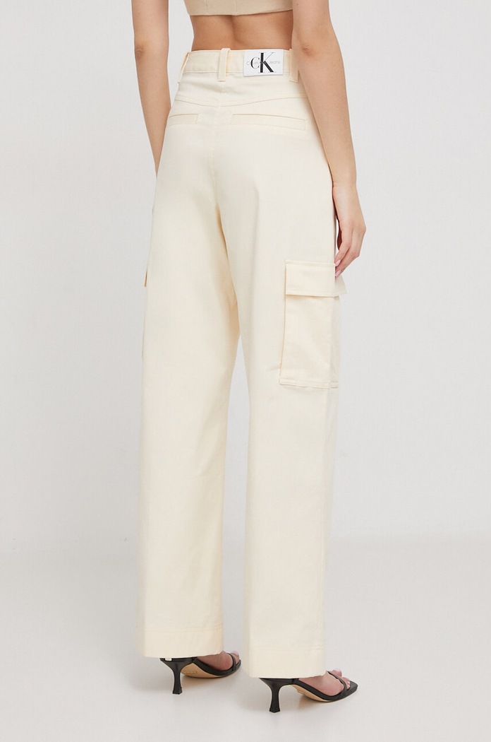 Oblečení Kalhoty Calvin Klein Jeans J20J222607 béžová