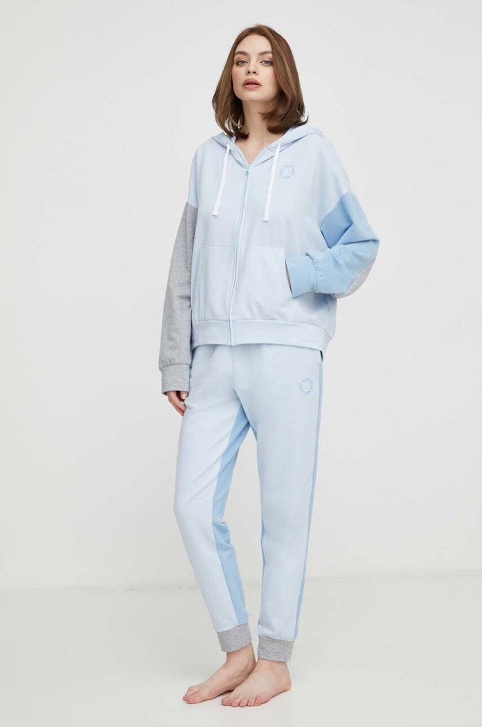 Dkny nadrág otthoni viseletre YI70002 kék SS24
