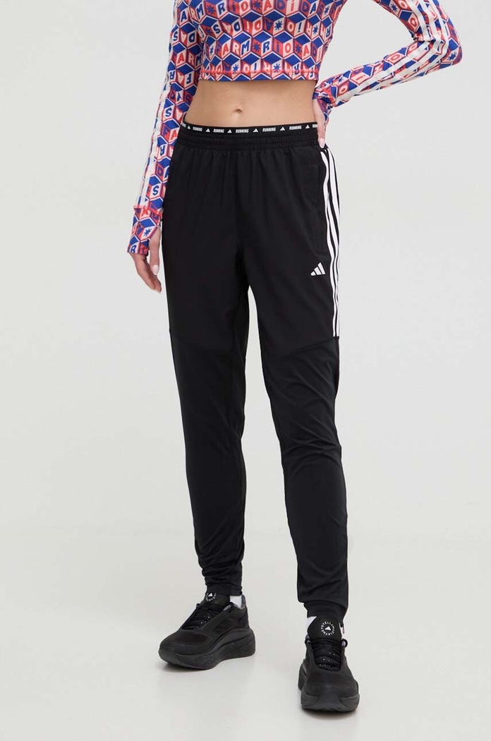adidas Performance futónadrág Own the Run nyomtatásos fekete IS0379
