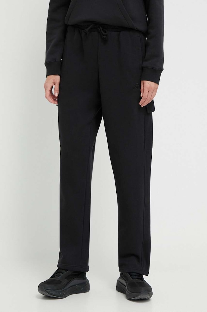 adidas pantaloni de trening tricotaj negru IW1215
