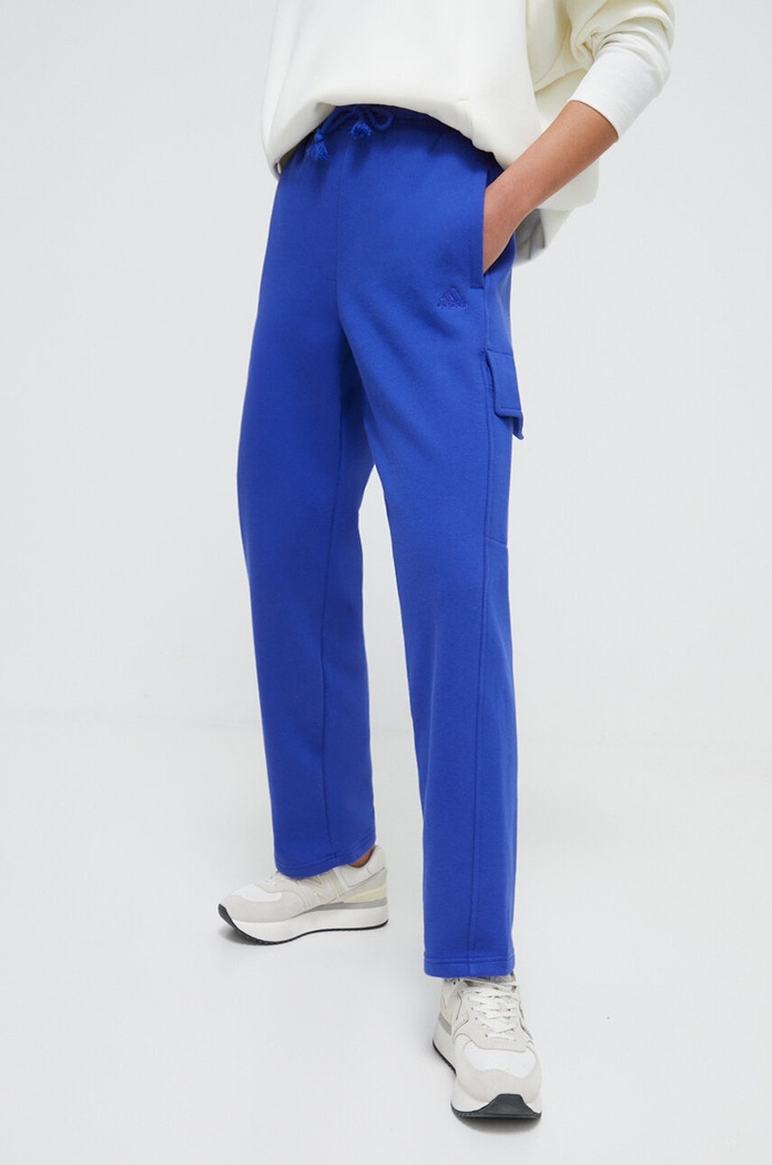 adidas pantaloni de trening tricotaj albastru IW1219