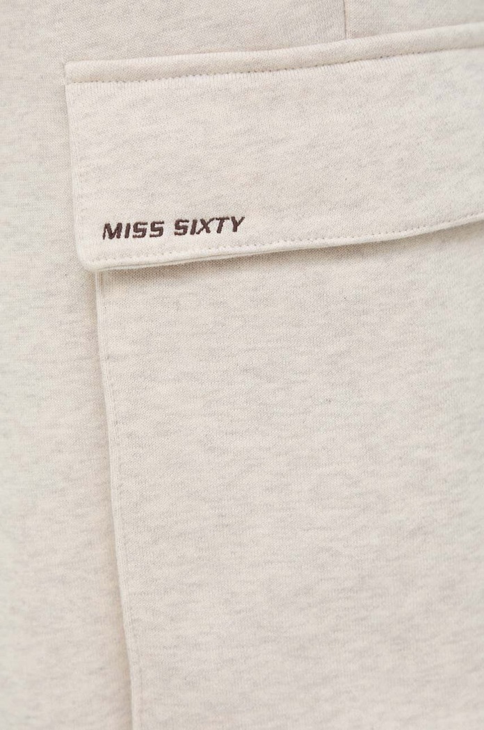 Памучен спортен панталон Miss Sixty бежов 6T4PJ1330000