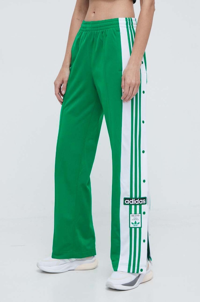adidas Originals pantaloni de trening Adibreak Pant tricotaj verde IP0616