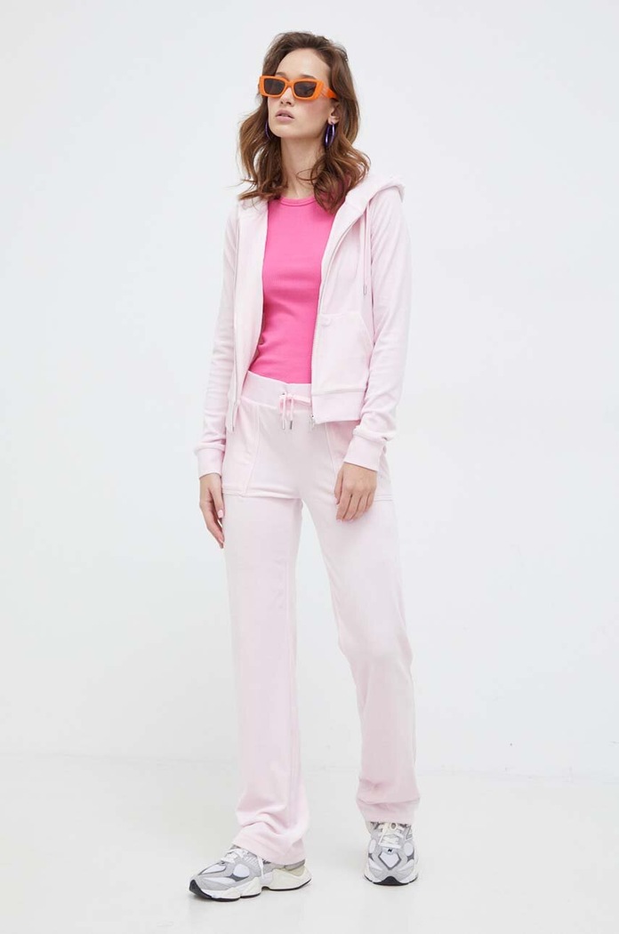 Juicy Couture velúr melegítőnadrág JCAP180.381 rózsaszín SS24
