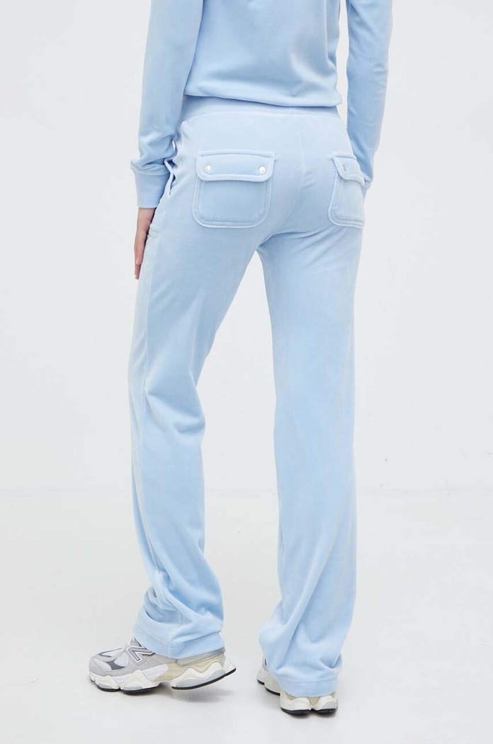 Oblečení Velurové teplákové kalhoty Juicy Couture JCAP180.134 modrá