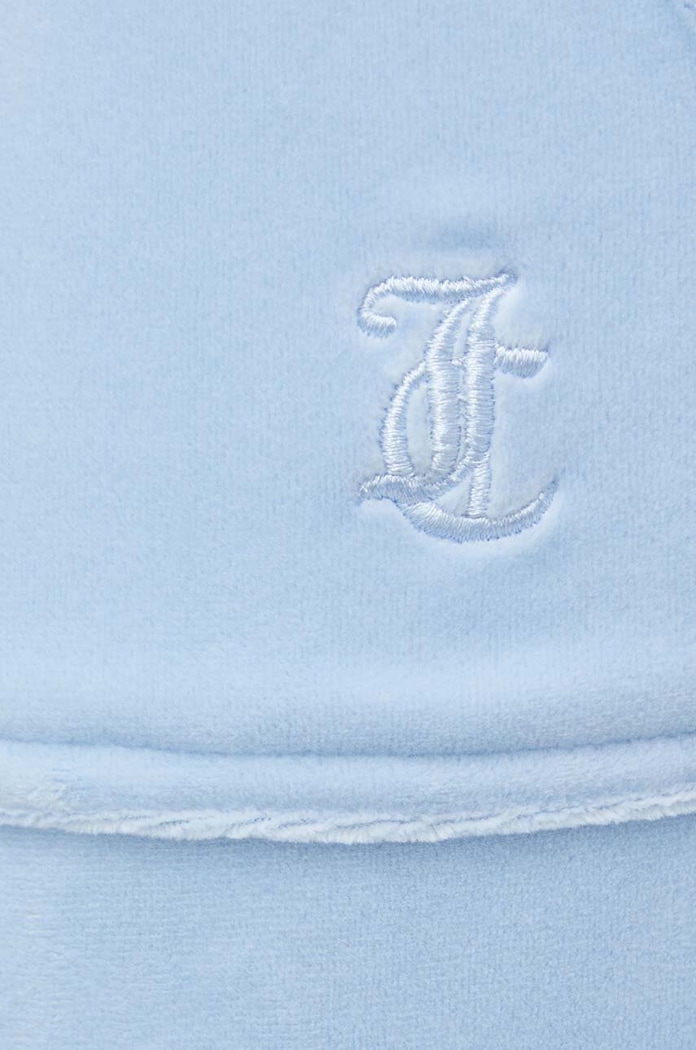 Velurové teplákové kalhoty Juicy Couture modrá JCAP180.134