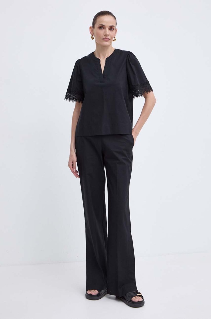 Twinset pantaloni 241TT2070 negru SS24