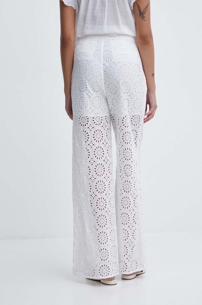 Ρούχα Βαμβακερό παντελόνι Pepe Jeans MAGGY MAGGY PL211737 λευκό