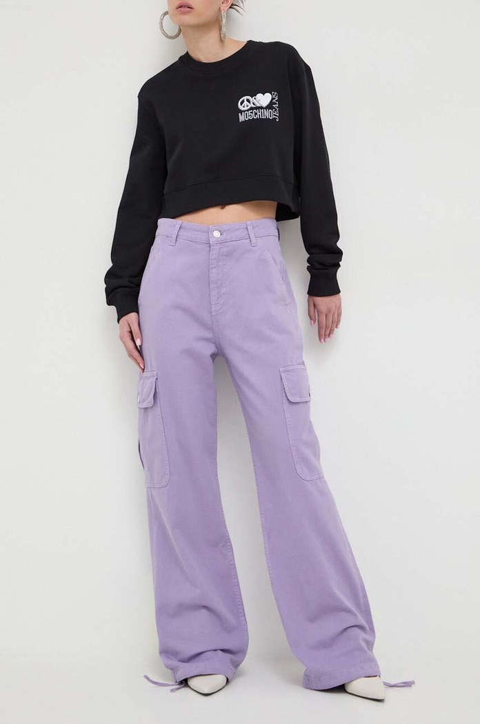 Moschino Jeans jeansy fioletowy 0305.3246