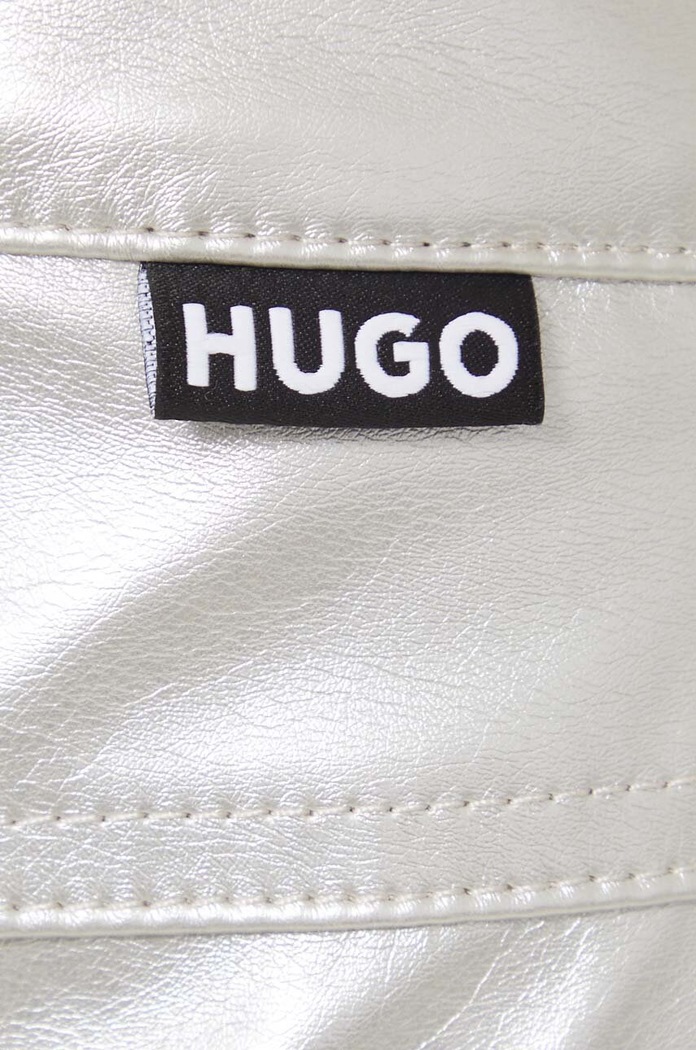 Oblačila Hlače HUGO 50516528 srebrna