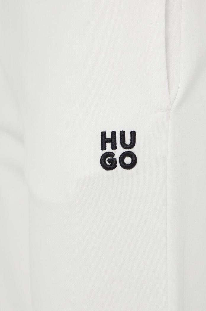 HUGO pamut melegítőnadrág bézs 50522417