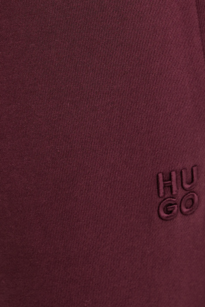 HUGO pamut melegítőnadrág Nelfinia burgundia 50522417
