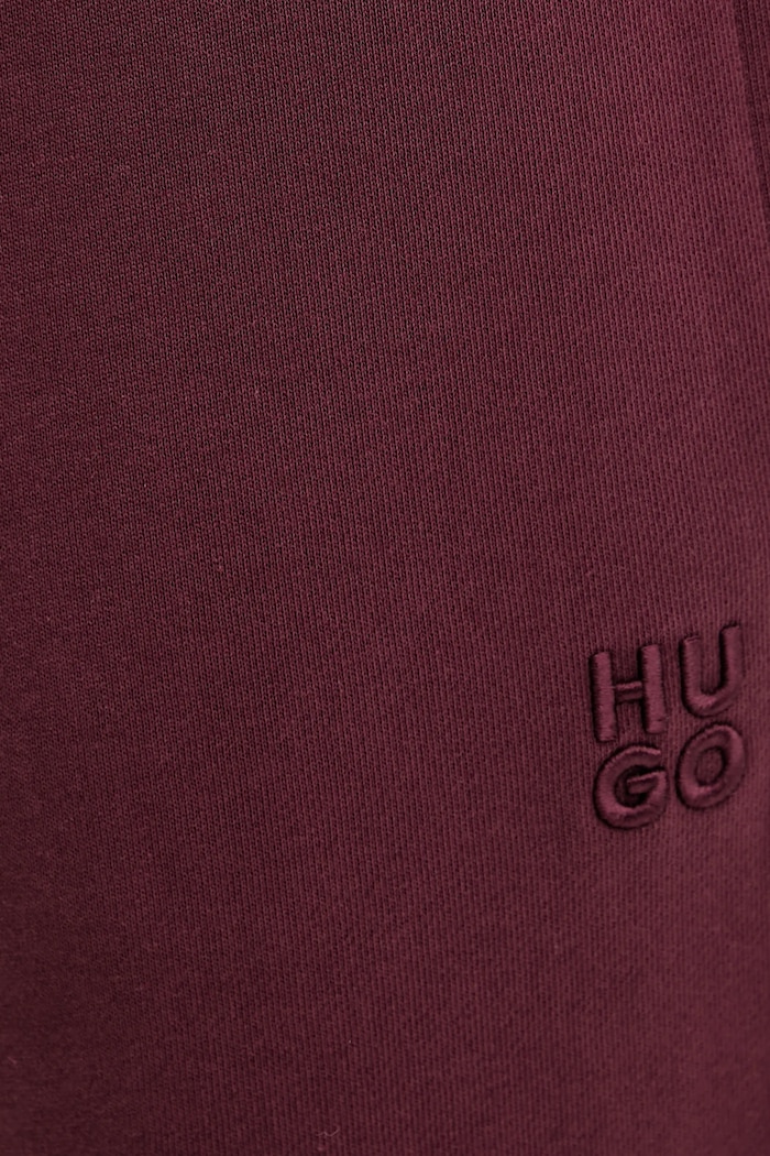 HUGO pamut melegítőnadrág Nelfinia burgundia 50522417