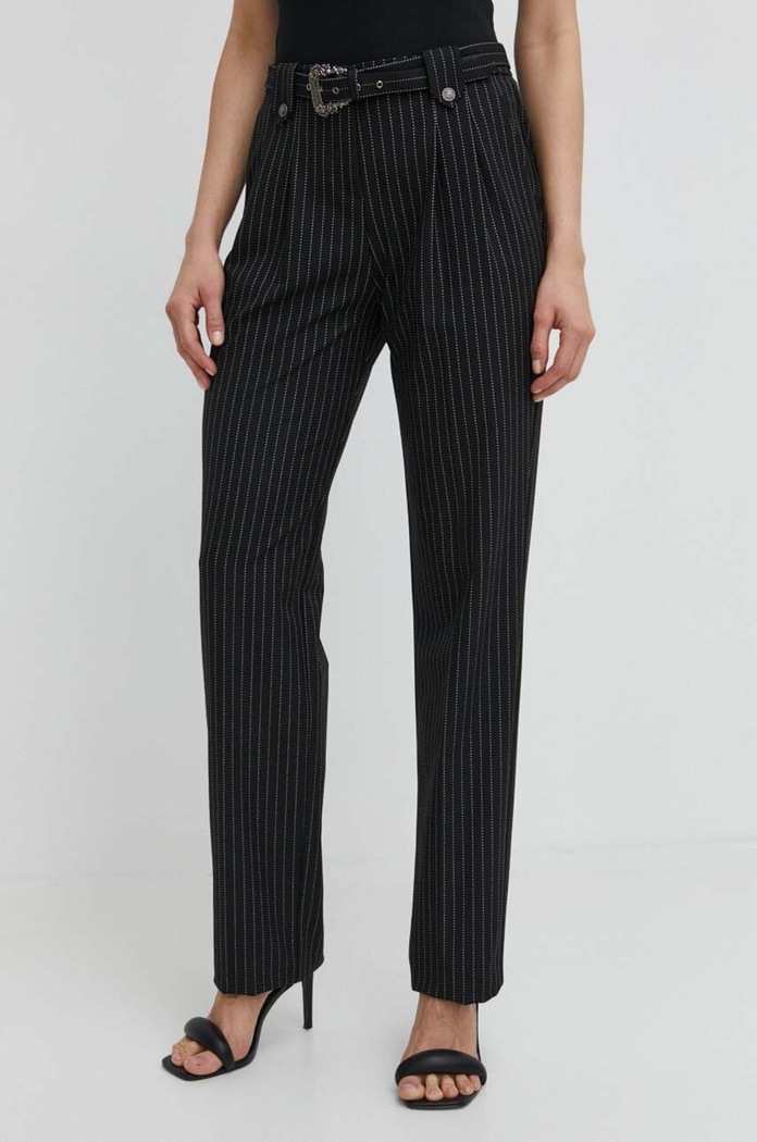 Παντελόνι Versace Jeans Couture εμπριμέ μαύρο 76HAA111.N0335