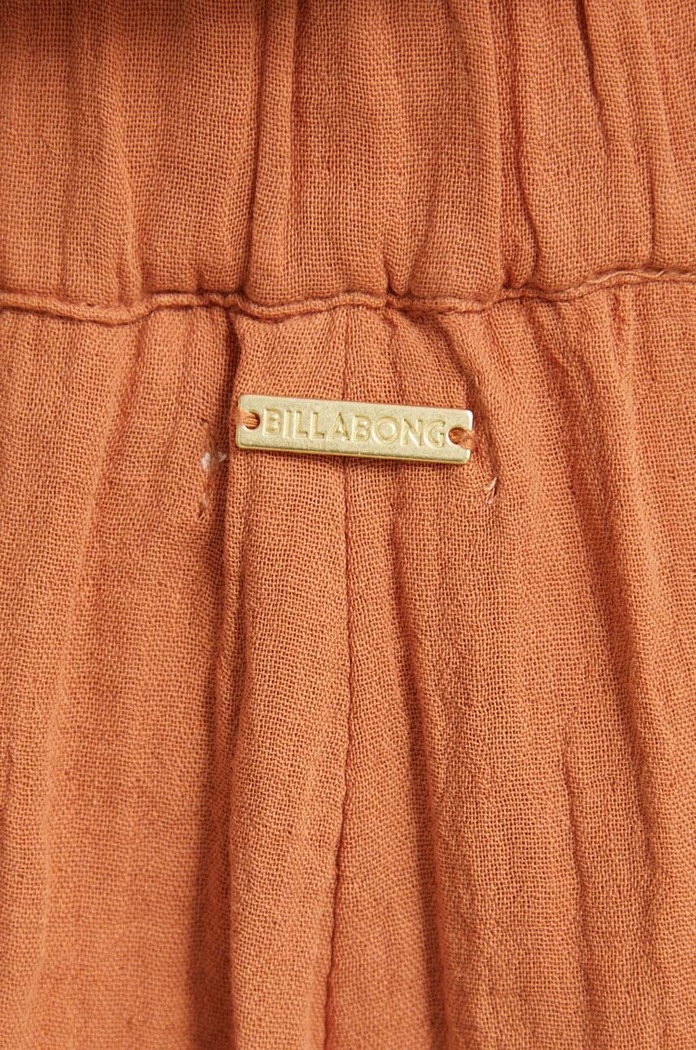 Памучен панталон Billabong Follow Me оранжев ABJNP00420