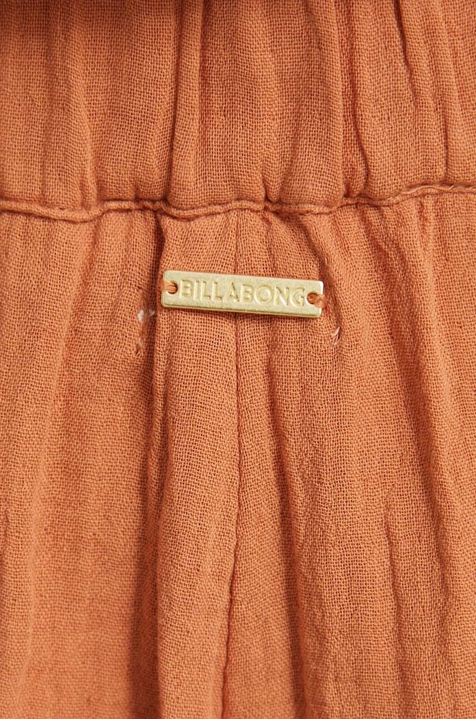 Памучен панталон Billabong Follow Me оранжев ABJNP00420