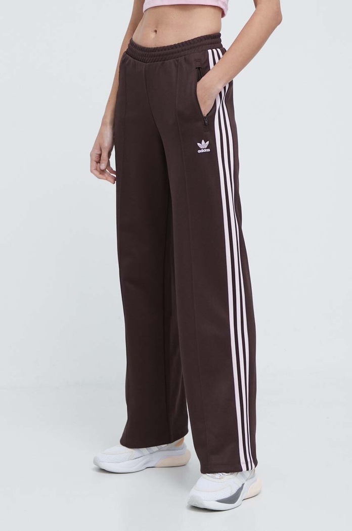 Spodnji del trenirke adidas Originals Pletenina rjava IR6093