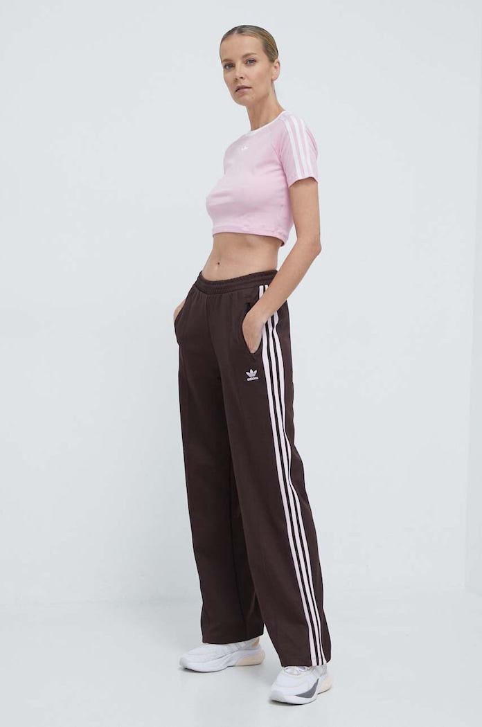 Spodnji del trenirke adidas Originals IR6093 rjava AW25