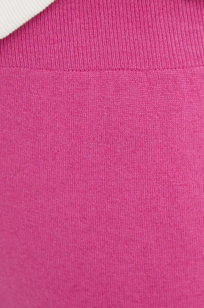 United Colors of Benetton spodnie dresowe z domieszką wełny różowy 1035DF00F