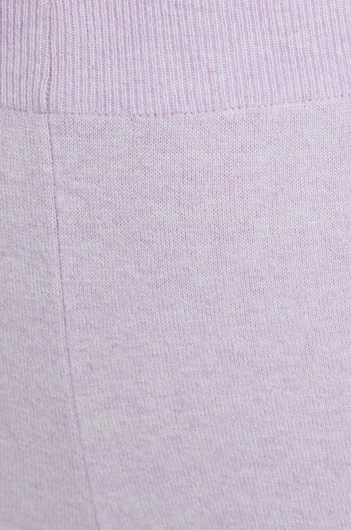 United Colors of Benetton spodnie dresowe z domieszką wełny fioletowy 1035DF00F