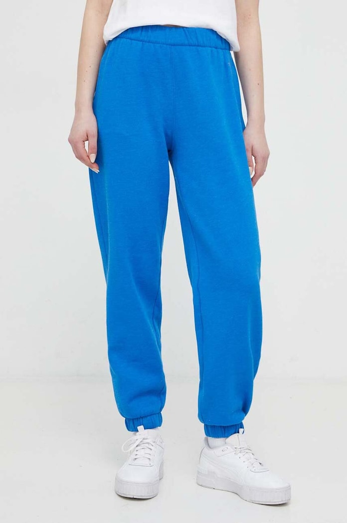 Hollister Co. pantaloni de trening tricotaj albastru KI347.4011.221