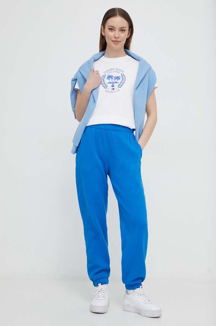 Hollister Co. pantaloni de trening KI347.4011.221 albastru SS24
