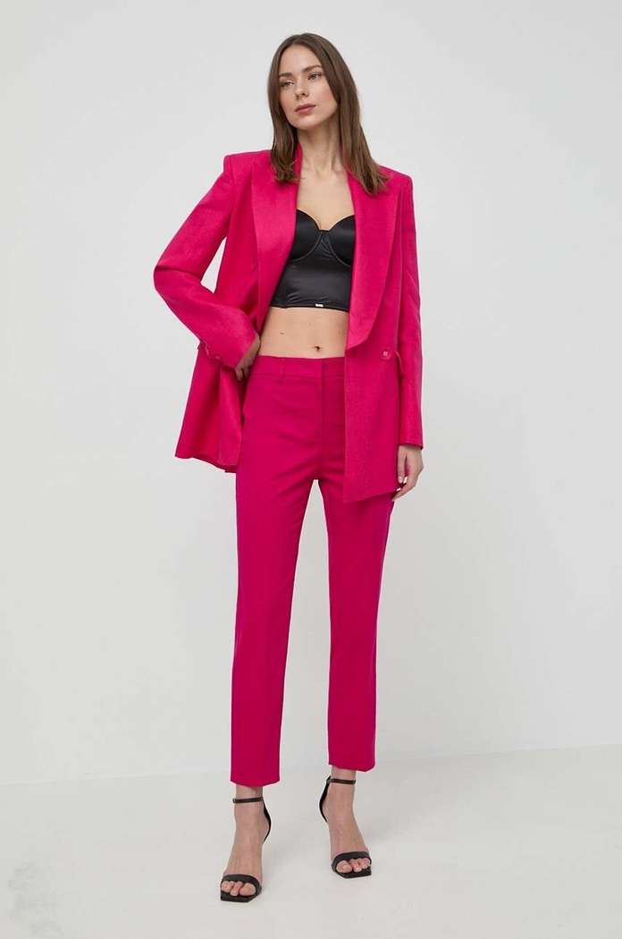 Weekend Max Mara nadrág 2415131032600 rózsaszín SS24