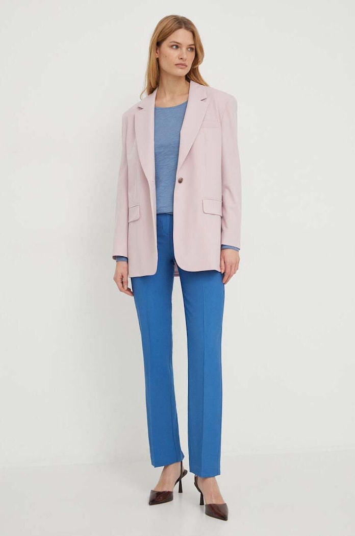 United Colors of Benetton spodnie 4YFWDF05R niebieski SS24