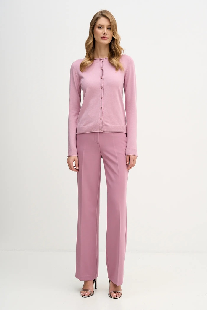 Kalhoty Sisley 4KVXLF02I růžová SS26