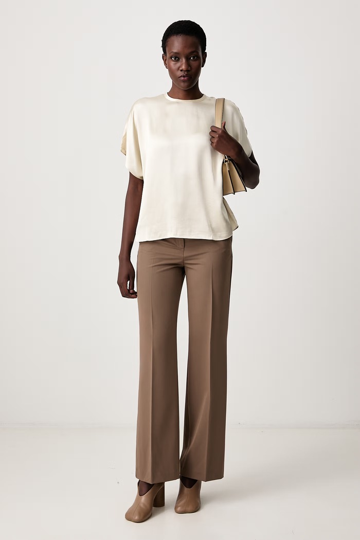 Sisley Панталон дамски 4KVXLF02I кафяв SS26