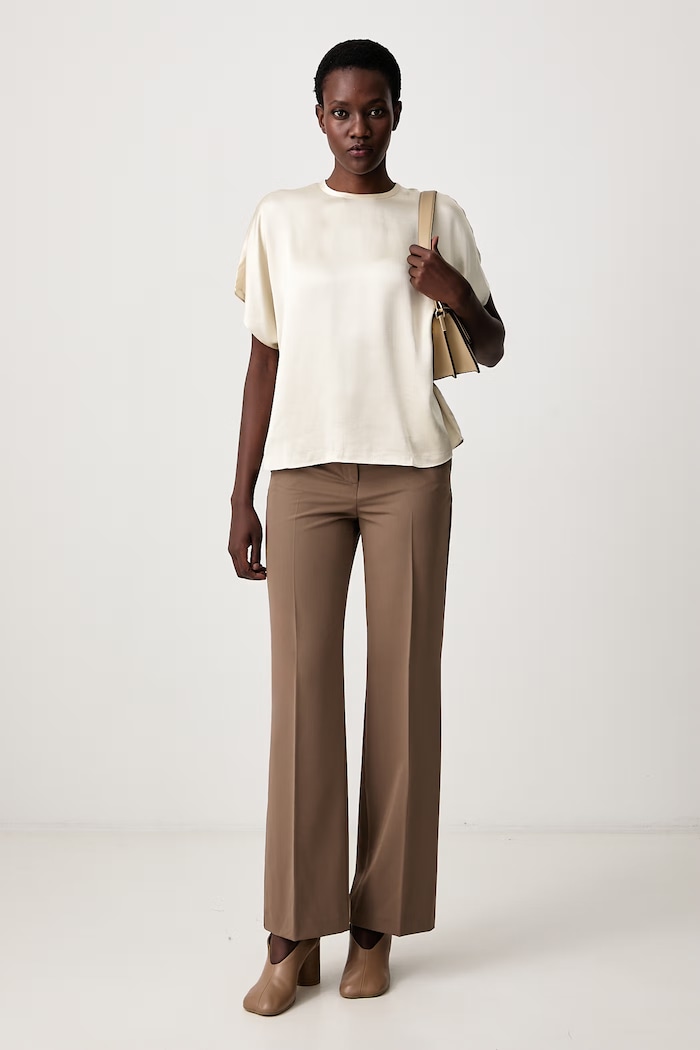 Sisley Панталон дамски 4KVXLF02I кафяв SS26