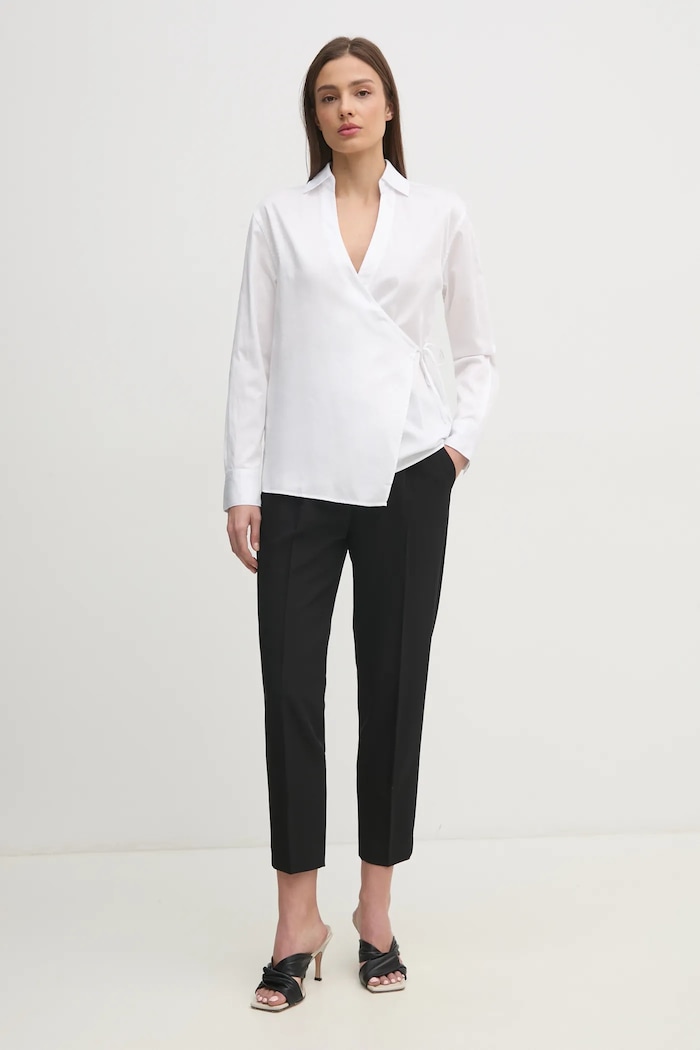 Kalhoty Sisley 4KVXL5CM7 černá SS26