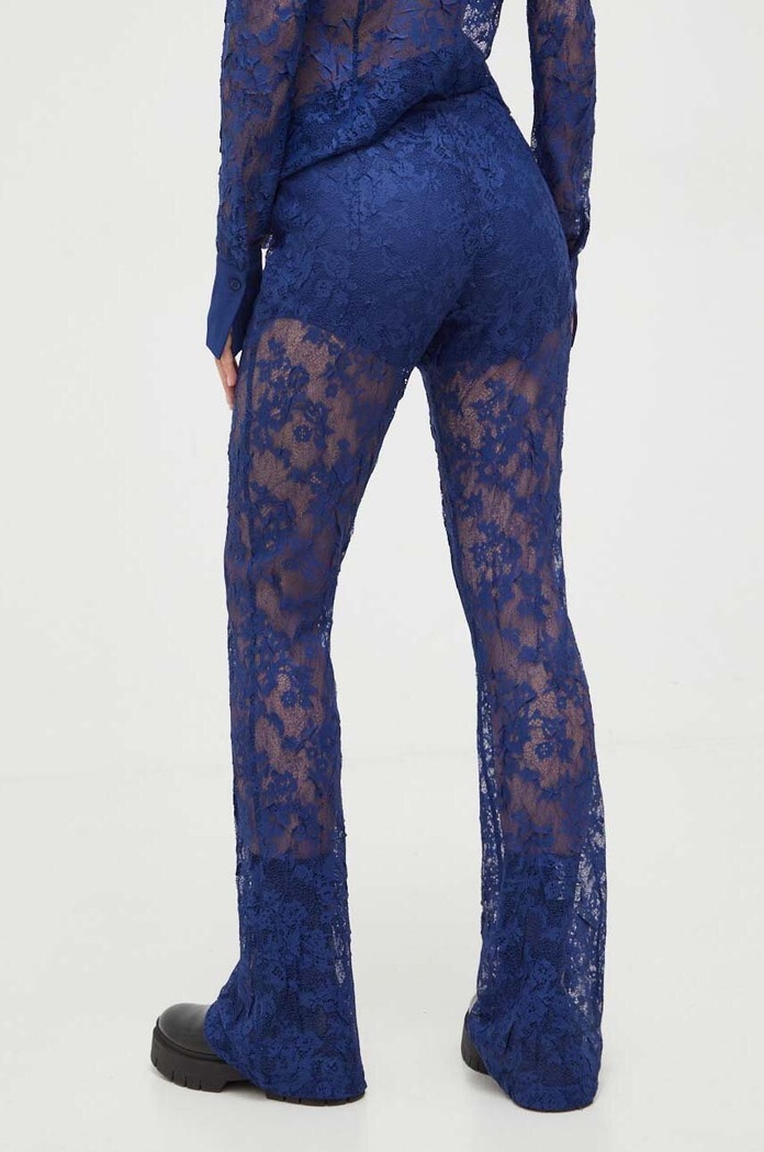 Odzież Blugirl Blumarine spodnie RA4080.J4653 granatowy