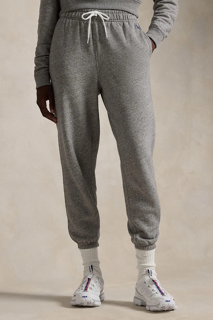 Βαμβακερό παντελόνι Polo Ralph Lauren βαμβάκι γκρί 211935585