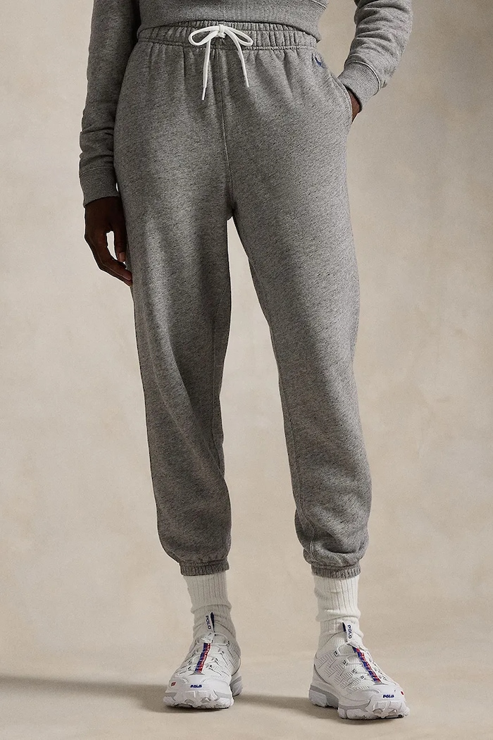 Βαμβακερό παντελόνι Polo Ralph Lauren βαμβάκι γκρί 211935585