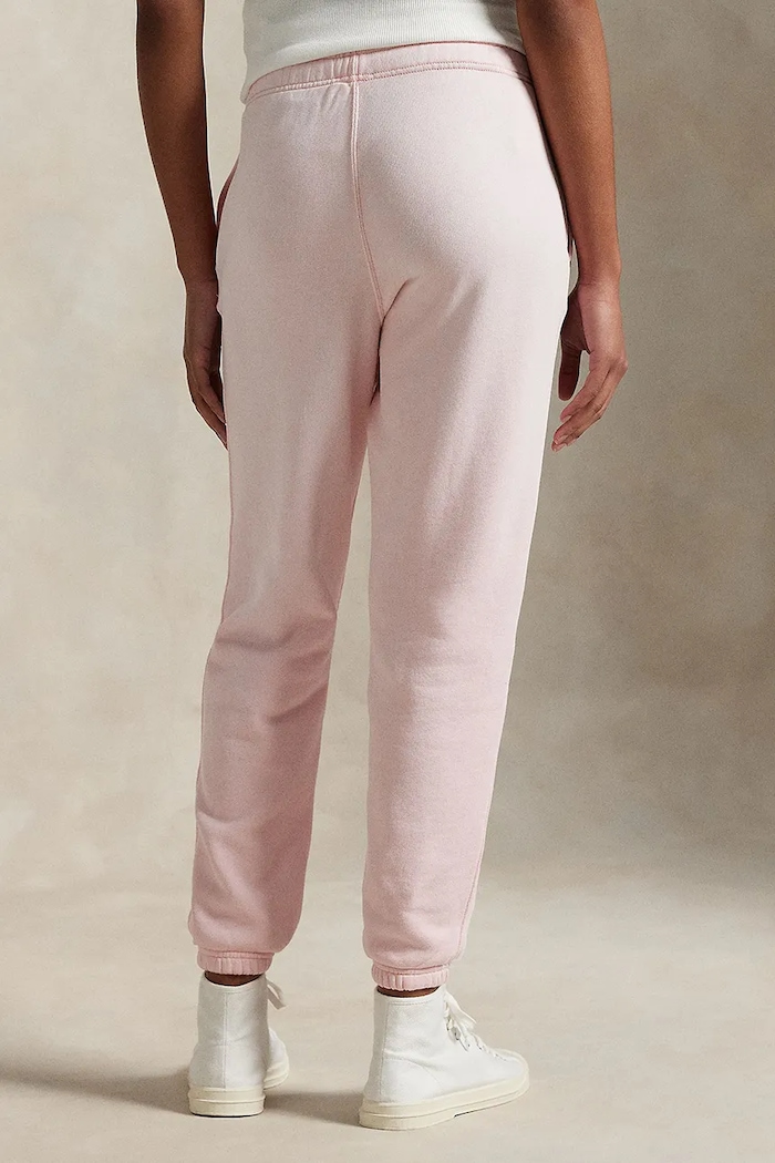 Polo Ralph Lauren pantaloni della tuta di cotone 211935585 rosa SS25