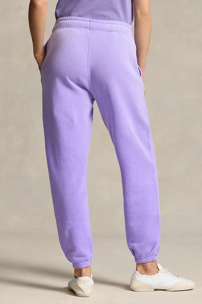 Pamučni donji dio trenirke Polo Ralph Lauren 211935585 ljubičasta SS25