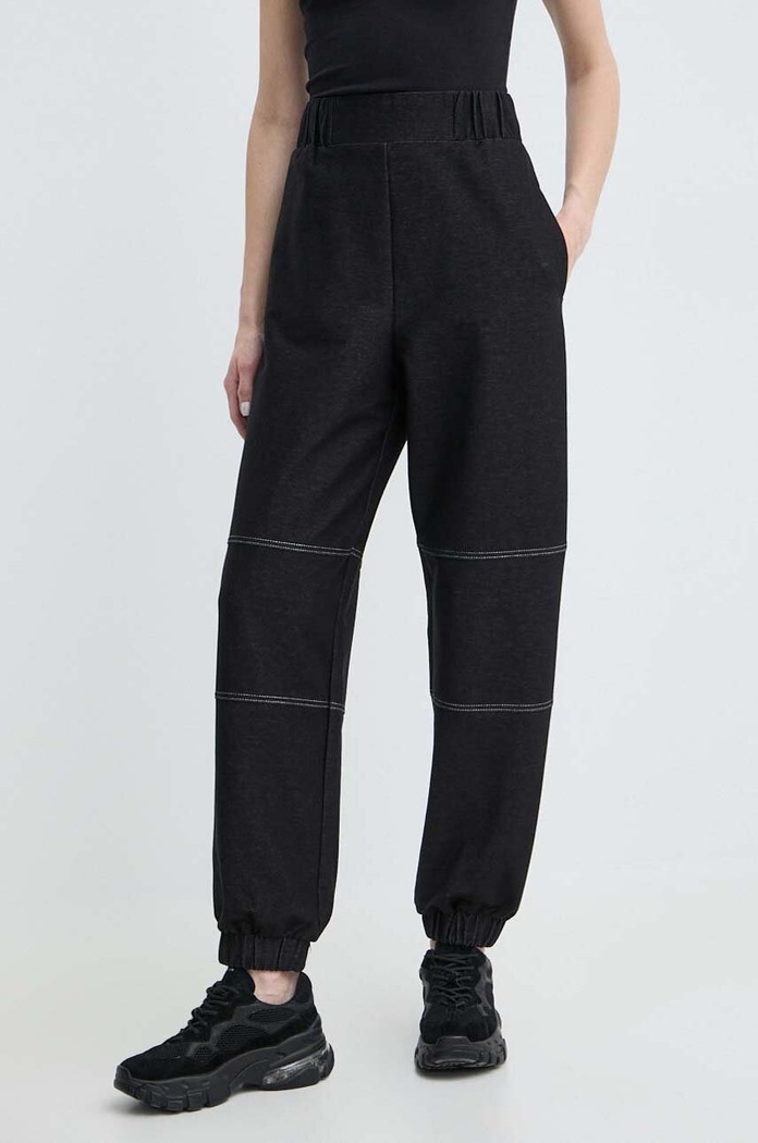 Max Mara Leisure spodnie z elastanem czarny 2416781088600