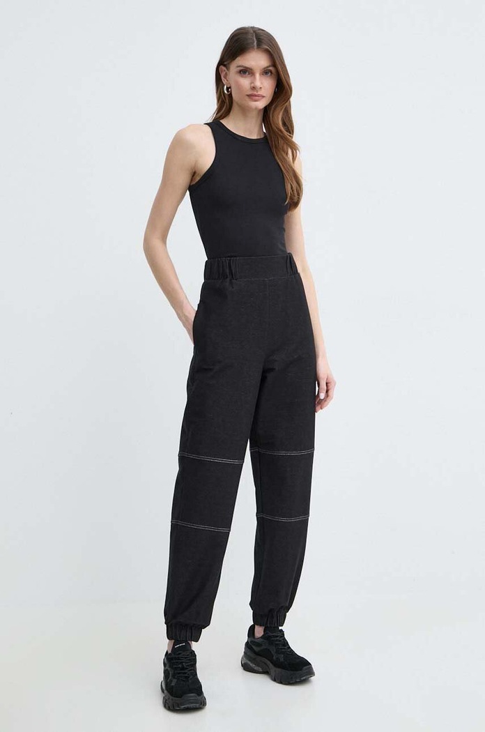 Max Mara Leisure spodnie 2416781088600 czarny SS24
