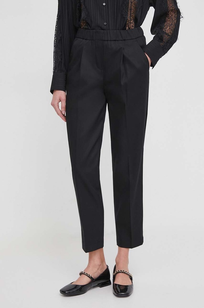 Sisley spodnie 4PEULF04N czarny SS24