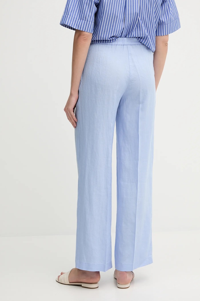 Ρούχα Λινό παντελόνι Sisley 4AGHLF03U μπλε
