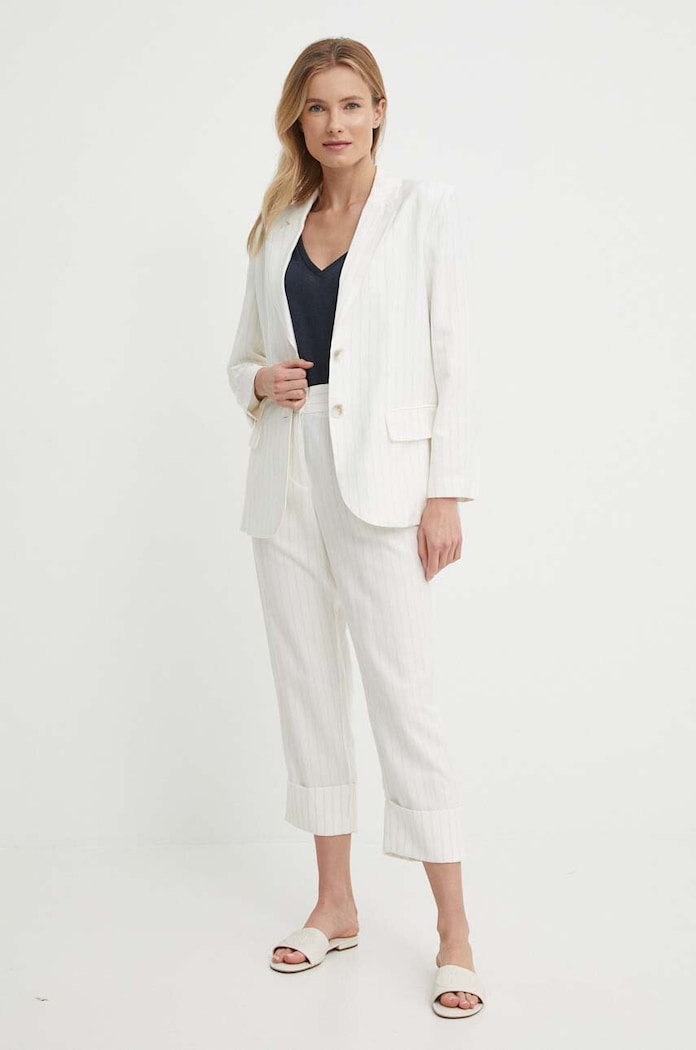 Παντελόνι Sisley 4PIKLF056 μπεζ SS24