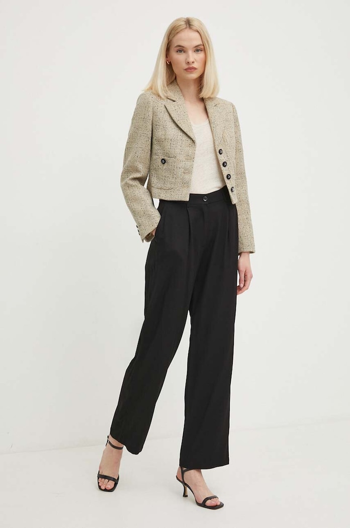 Kalhoty Sisley 49NMLF057 černá SS24