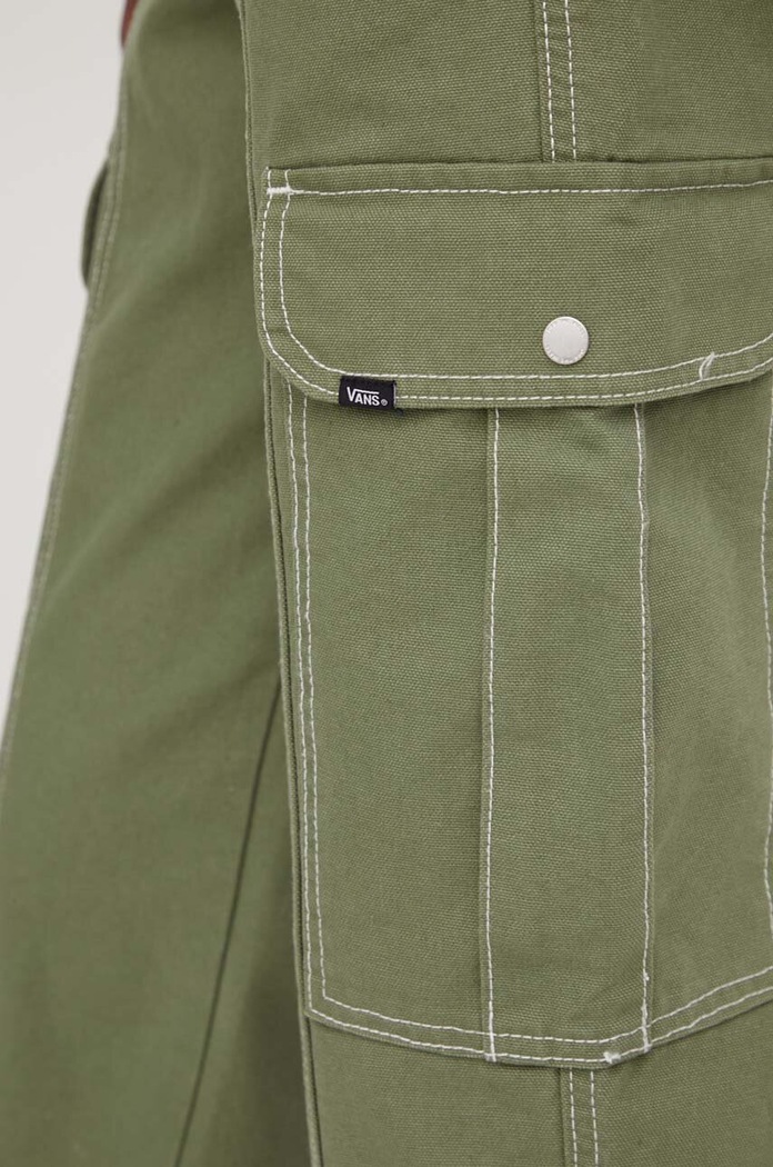 Vans spodnie zielony VN000GWNAMB1