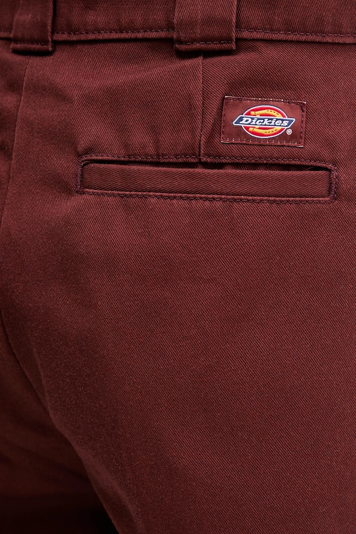 Dickies pantaloni WIDE LEG WORK PANT W burgundia DK0A4YSE