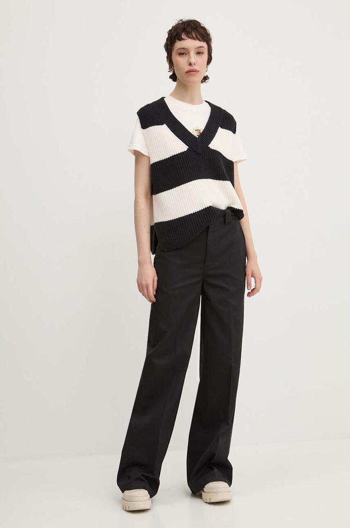 Nohavice Dickies WIDE LEG WORK PANT W DK0A4YSE čierna AW25