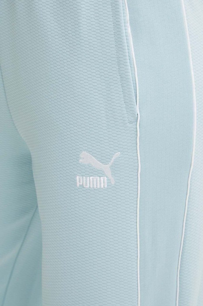 Puma spodnie dresowe T7 High Waist Pant niebieski 624212