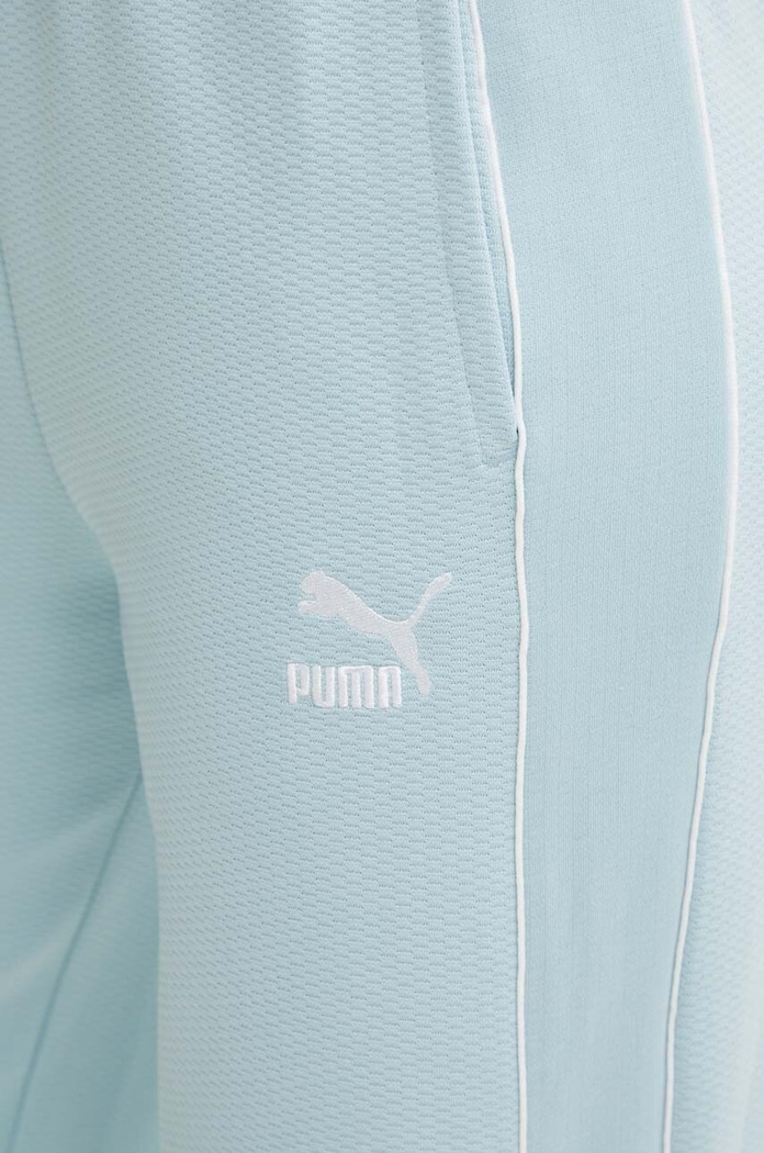 Puma spodnie dresowe T7 High Waist Pant niebieski 624212